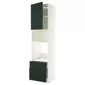 METOD / MAXIMERA Visoki element za ugradb uredaje, bijela/Havstorp zagasito zelena, 60x60x240 cm