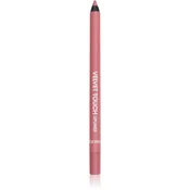 Gosh Velvet Touch vodoodporni svinčnik za ustnice odtenek 008 Shy Plum 1.2 g