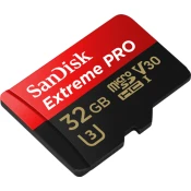 MicroSDHC karta SANDISK Extreme Pro 32GB 100MB/s + adaptér