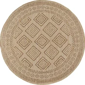 Bež okrogla notranja in zunanja preproga o 120 cm Mira 1452 – Ayyildiz Carpets