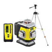 NIVEL SYSTEM Križni linijski laser, (4 X 360) Bluetooth, moder CL4B +  SJJ-M1EX + RD800