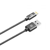 Aligator PREMIUM 2A kabel, Lightning 2 m, črn