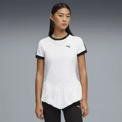 PUMA T7 Balloon Tee Women, Clothing, White, XS