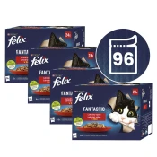 Kapsice FELIX Fantastic ukusni izbor u želeu - multi pakiranje 96 x 85 g