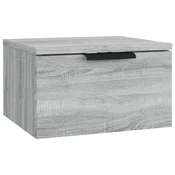 Vidaxl Stenska nočna omarica siva sonoma 34x30x20 cm