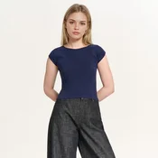 Cropp - Obična majica - navy