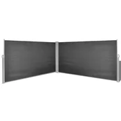 Uvlaciva bocna tenda 160 x 600 cm crna