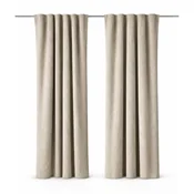 Žametna taupe zavesa 140x250