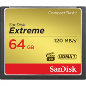 SanDisk Extreme CompactFlash 64GB spominska kartica