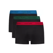 shumee Moške boksarice Calvin Klein, 3 pari, črne barve 0000U2664G TRUNKI, velikost XL