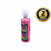 N-Gear karaoke Let Go Party 5150, 200W, BT, discoLED, 1*bežicni mikrofon, rozi