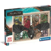 Clementoni - Puzzle Kako izuriti svojega zmaja - 300 kosov