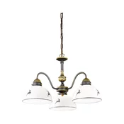 Kolarz 731.83.133 - Luster na lancu NONNA 3xE27/75W/230V jelenja siva