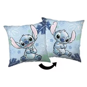 Otroška blazina iz flisa 40x40 cm Lilo and Stitch Blue – Jerry Fabrics