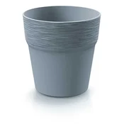 Prosperplast Okrogel plastični cvetlični lonček, svetlo siv, 12 cm, Furu
