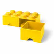 Rumena škatla za shranjevanje z 2 predaloma LEGO®