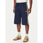 adidas Kratke hlače iz tkanine Firebrid Twill Jorts KR7234 Mornarsko modra Regular Fit