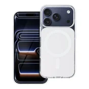 OEM Ohišje za iPhone 15 PRO Clear Fusion Mag Cover, združljivo z MagSafe, belo