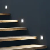 Hera LED Wall Down vgradna stenska svetilka 1,8 W - Hodnik - Sodobni - videz nerjavečega jekla - Plastika