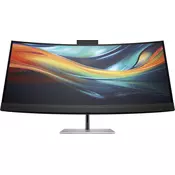 HP Series 7 Pro 39.7 inch 5K2K Conferencing Monitor-740pm računalniški monitor 100,8 cm (39.7) 5120 x 2160 slikovnih pik WUHD LCD Črna, Srebrna