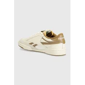 Usnjene superge Reebok Classic Club C bež barva, 100205044