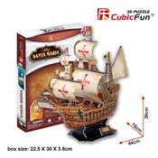 shumee Cubic Fun. 3D sestavljanka. Jadrnica Santa Maria. 113 kosov.