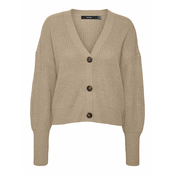 VERO MODA Pletena jopa Lea, rjava