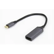E-GREEN Adapter USB 3.1 tip C (M) - HDMI 2.0 (F) sivi