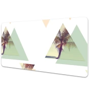 Decormat Podloga za pisalno mizo Palms in triangles 120x60 cm