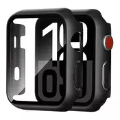 Ovitek z zaščito zaslona Techsuit Defense360 Pro za Apple Watch 1/2/3 42mm - črn
