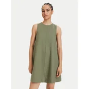 Tommy Jeans Poletna obleka DW0DW22343 Zelena A-Line Fit