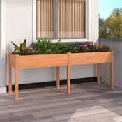 Sadilica s oblogom smeda 203 x 53 x 76 cm od masivne jelovine