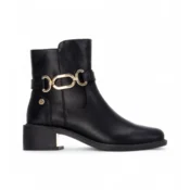 Xti za ženske. 14439801-NEGRO Škornji 144398 črni (35), Črna, 3 do 5 cm, Zip, Priložnostno