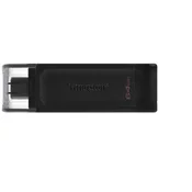 FLASH DRIVE 64GB USB 3.2 Kingston DataTraveler 70 black DT70/64GB *