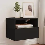 Vidaxl vidaXL Stenske TV omarice, 2 kosa, črne, 40x30x30 cm