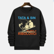 MAFIMI Muška duksi Tata i Sin najbolji ribolovci, Beli