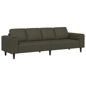 Kauc za dnevni boravak Maslinasto zelena 250 x 77 x 76 cm