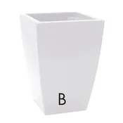 Baštenska saksija Logos Gloss bela