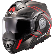 Preklopna motociklistička kaciga LS2 FF901 Advant XC Future II crno-crvena