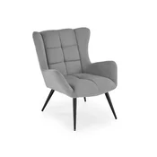 Fotelja Houston 1756 (Siva) Siva, 92x72x85cm, Tkanina, GambeNoge: Metal