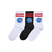 NASA Insignia Kids 3-Pack socks white/black