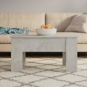 Den Klubska mizica betonsko siva 79x49x41 cm konstruiran les