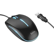 Hoco Žična igralna miška Hoco USB A 2400 dpi GM37, črna