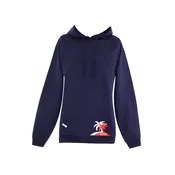 VIVID Sweater majica  mornarsko plava / tamno narancasta / bijela