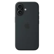 Silikonska maska sa MagSafe za iPhone 17 – crna