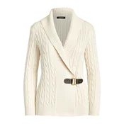 Lauren Ralph Lauren Pletena jopa DONATO kremna/temno rjava