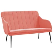 Vidaxl Klop roza 110x76x80 cm žamet