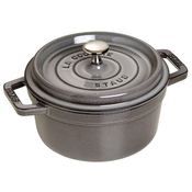 Staub la Cocotte 1,7 L grafitni litoželezni lonec s pokrovom
