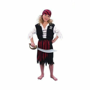 Ugodni Nakupi Piratka črna otroški kostum, S