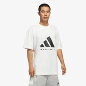 Majice adidas Basketball T-Shirt (Gender Neutral) Off White/ Black L